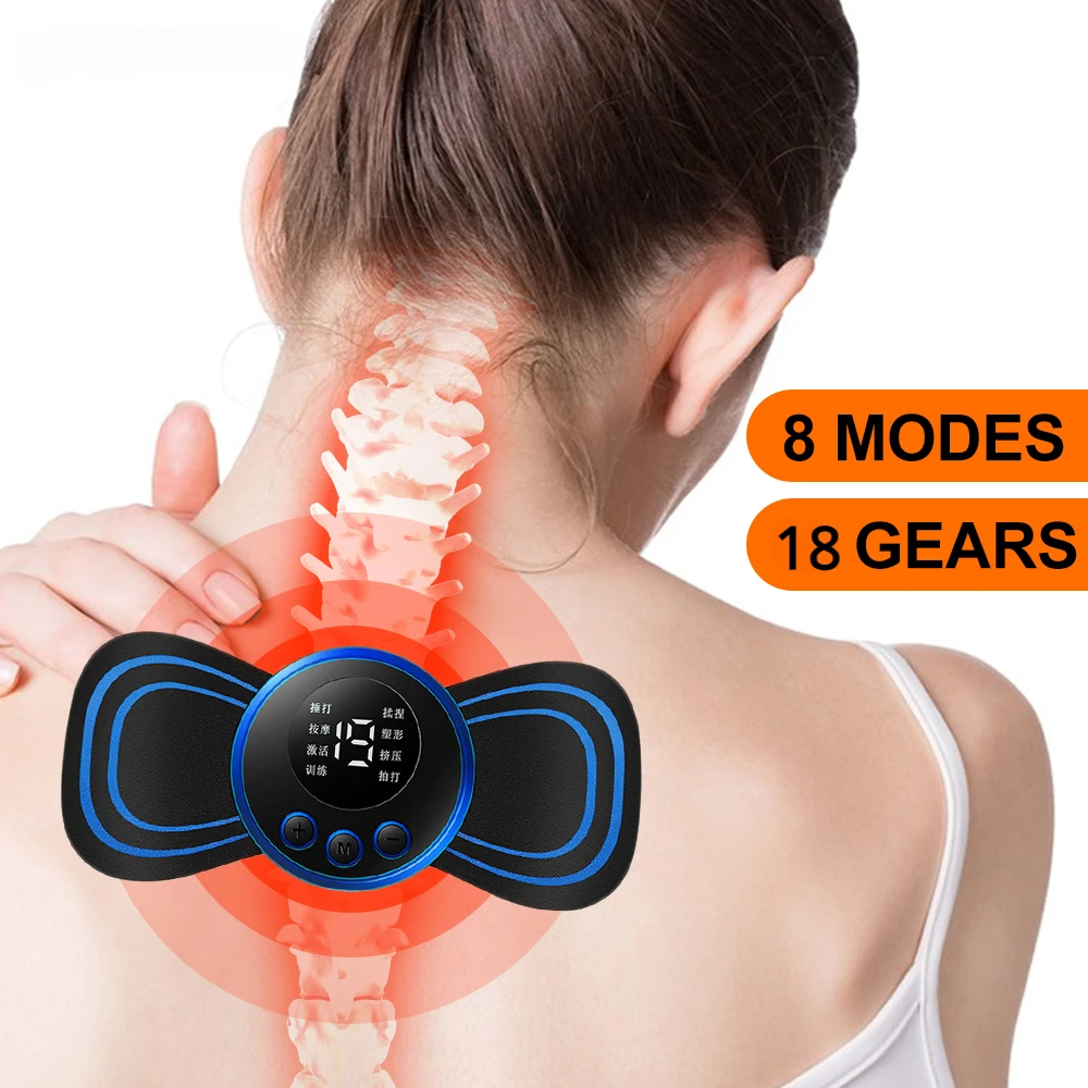 Ems Foot Massager - EMS Neck Massager Mini Cervical Back