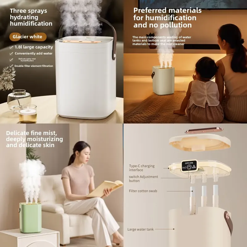 USB three nozzle humidifier 1. - Aromatherapy Diffuser review and price