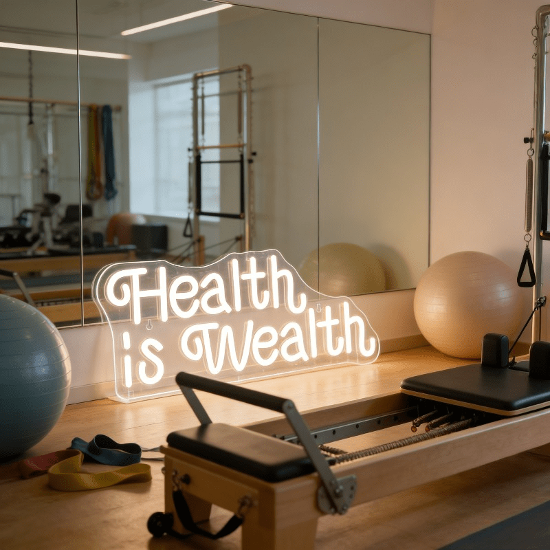 Health is Wealth Neon Sign LED - Health Wellness And Lifestyle review and price